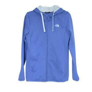 The North Face Full Zip Hoodie Blue Size Medium